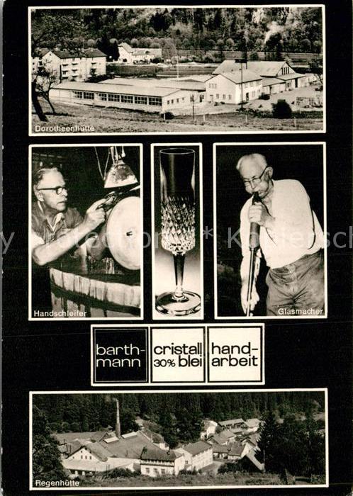 Regenhuette Bayerisch Eisenstein Dorotheenhuette Handschleifer Glasmacher Regenh