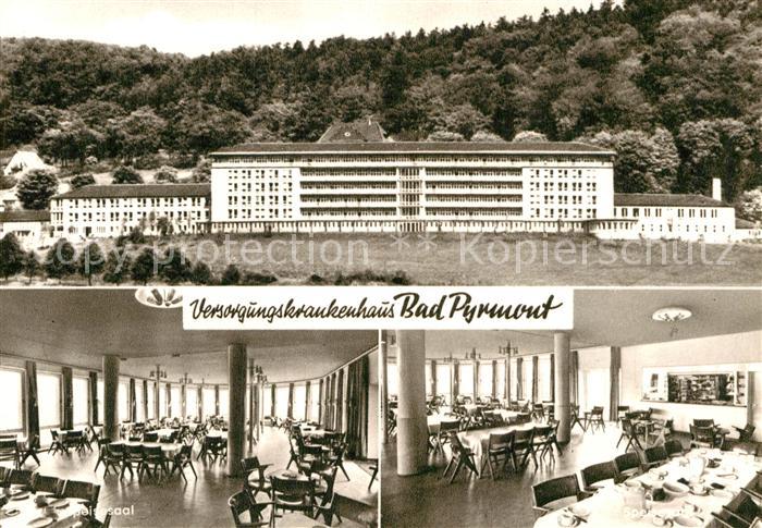Bad Pyrmont Versorgungskrankenhaus Speisesaal