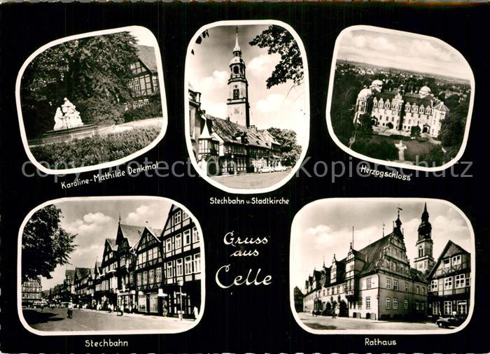 Celle Niedersachsen Karoline Mathilde Denkmal Stechbahn Stadtkirche Herzogschlos