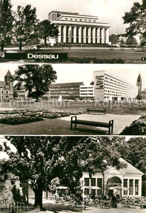 Dessau-Rosslau Landestheater Wilhelm Pieck Strasse Teehaeuschen Stadtpark HOG un