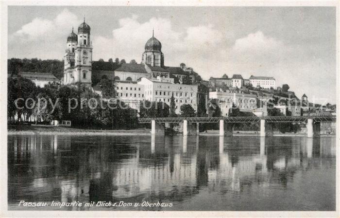 Passau Innpartie mit Blick zu Dom und Oberhaus