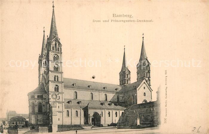 Bamberg Dom und Prinzregenten Denkmal