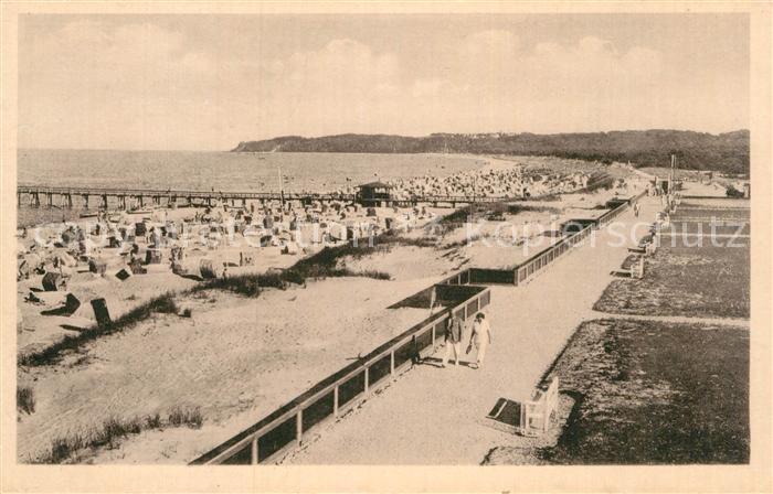 Baabe Ostseebad Ruegen Strand Promenade