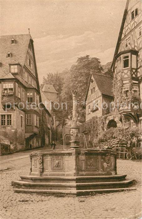 Miltenberg Main Marktplatz mit Brunnen