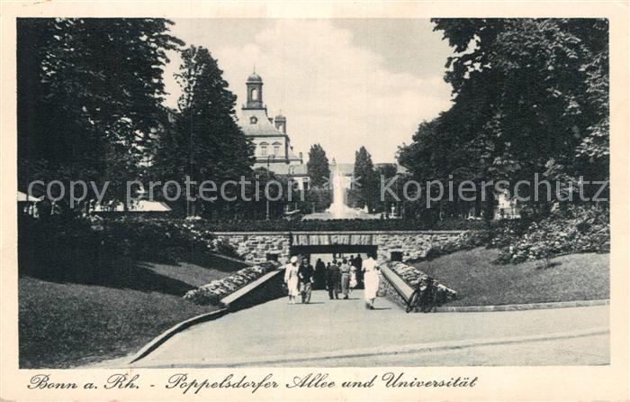Bonn Rhein Poppelsdorfer Allee und Universitaet