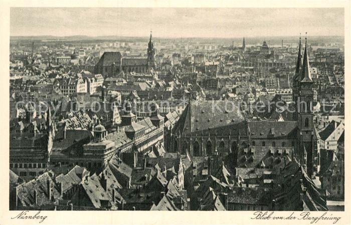 Nuernberg Blick von der Burg