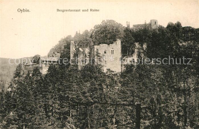Oybin Sachsen Bergrestaurant und Ruine