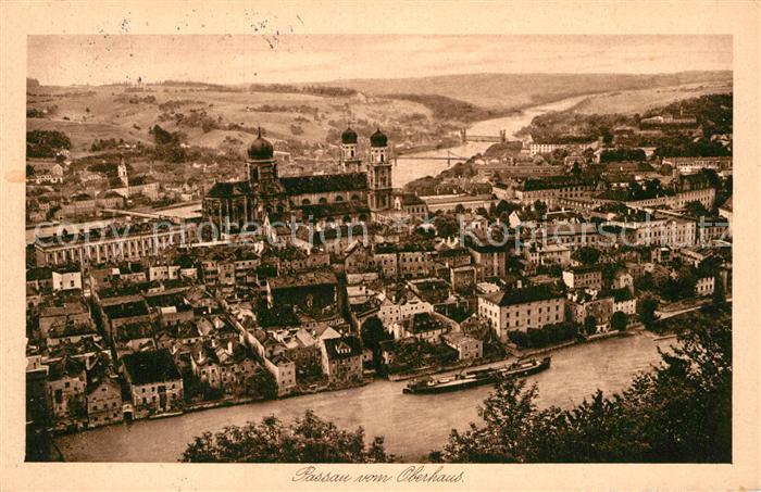 Passau Blick vom Oberhaus