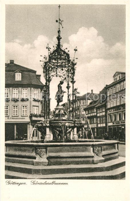 Goettingen Niedersachsen Gaenselieselbrunnen