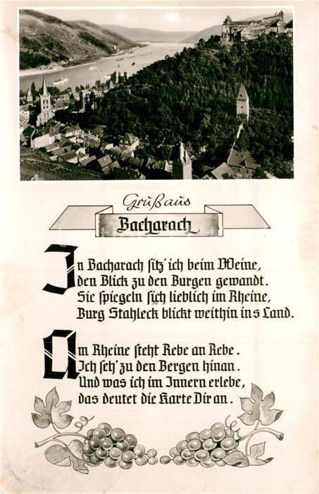 Bacharach Rhein Panorama