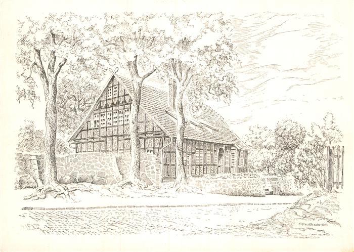 Bissendorf Hannover Krankenanstalt fuer das Alte Amt Bissendorf Zeichnung