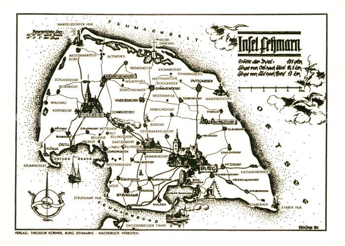 Burg Fehmarn Inselkarte