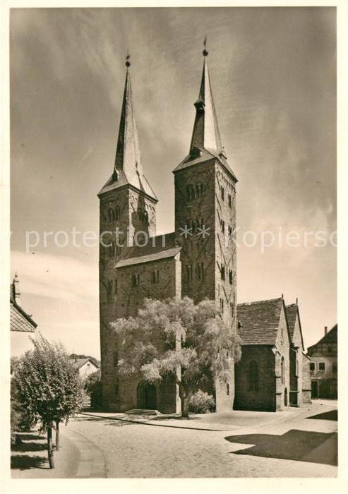 Hoexter Weser Pfarrkirche S Kiliani Westfassade