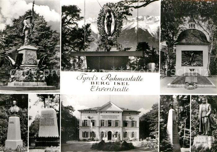 Berg Isel Tyrols Ruhmesstaette Ehrenhalle Teilansichten