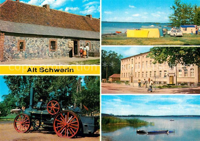 Alt Schwerin Agrarhist Museum Katenwohnung Alte Lokomotive Campingplatz Plauer S
