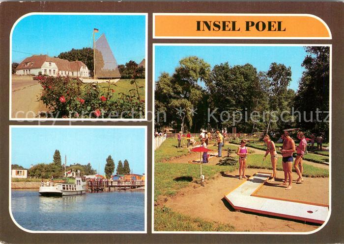 Insel Poel Wismarsche Strasse Anlegestelle der Weissen Flotte Schwarzer Busch Mi