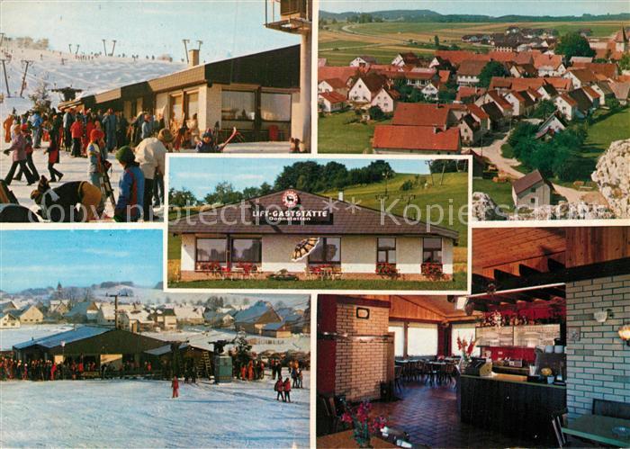 Donnstetten Lift Gaststaette Gastraum Terrasse Panorama