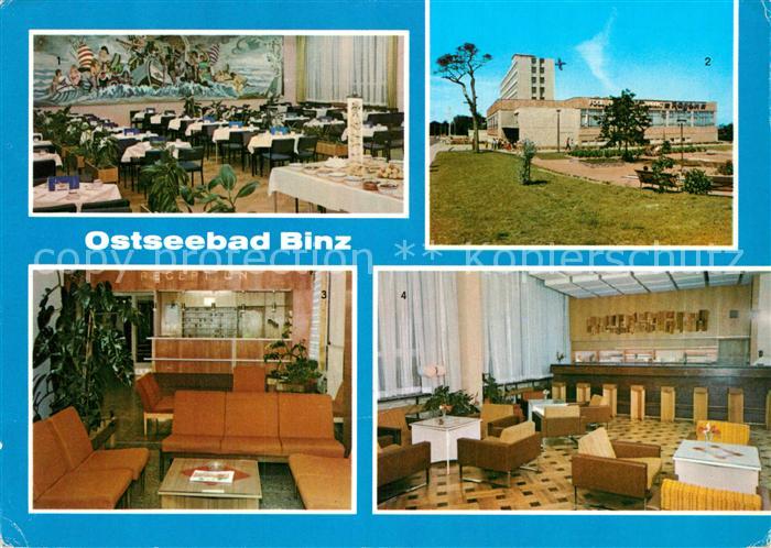 Binz Ruegen FDGB Urlauberrestaurant Ruegen Kl Speisesaal Bar FDGB Erholungsheim