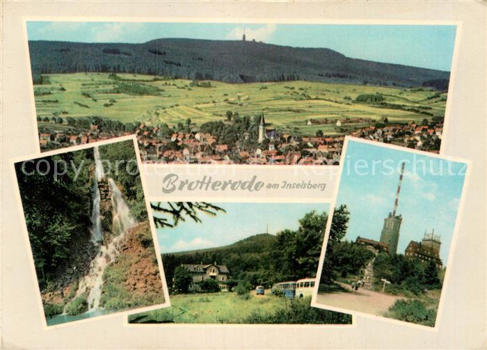 Brotterode Panorama Trusetaler Wasserfall Hotel Grenzwiese Gr Inselsberg
