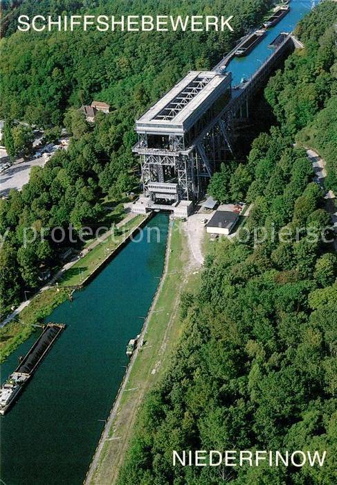 Niederfinow Schiffshebewerk Fliegeraufnahme
