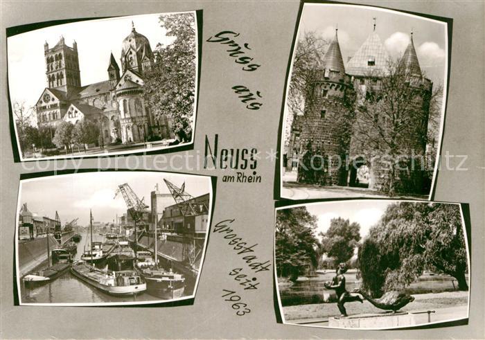 Neuss Schloss Stadttor Hafen Skulptur