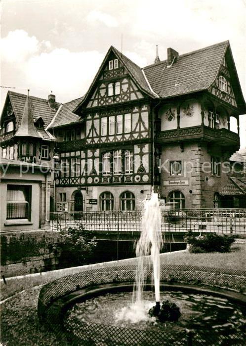 Meiningen Thueringen Henneberger Haus Springbrunnen