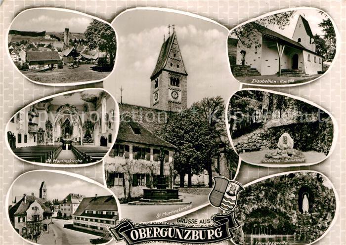 Oberguenzburg Panorama St Martinskirche Elisabethen Kapelle Gutbrod Denkmal Lour