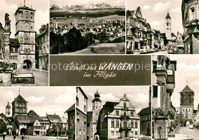 Wangen Allgaeu Stadttor Panorama Ortsmotive
