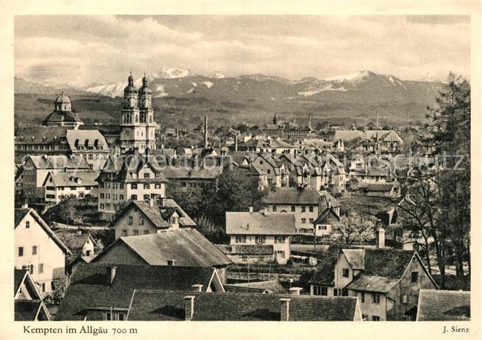 Kempten Allgaeu mit Gaishorn Rauhorn Wertacher Horn