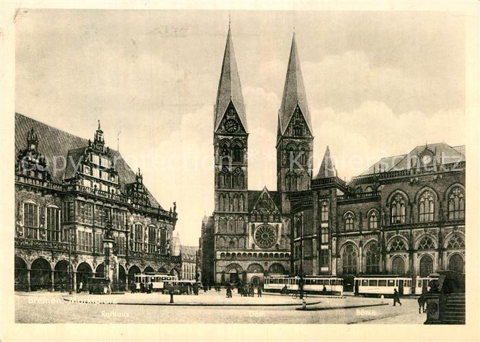 BREMEN  CITY Rathaus Dom Boerse
