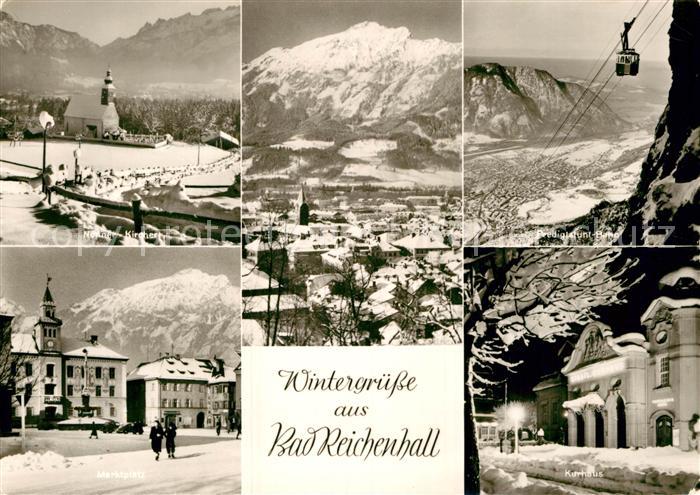 Bad Reichenhall Nonner Kircherl Marktplatz Panorama Predigtstuhl Bahn Kurhaus