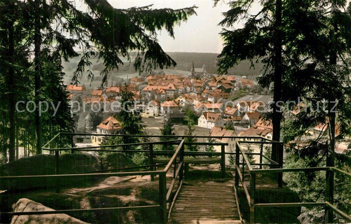 Bischofsgruen Blick vom Huegelfelsen