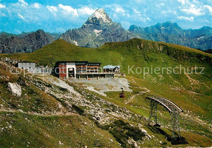 Nebelhornbahn Bergstation mit Hochvogel