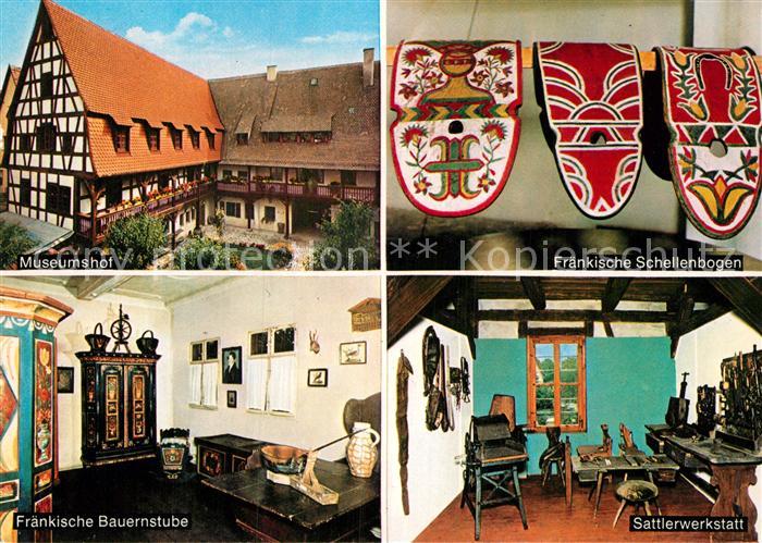 Hersbruck Museumshof Fraenkische-Schellenbogen Sattlerwerkstatt Bauernstube