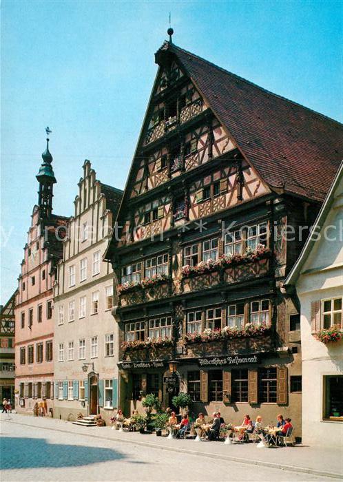 Dinkelsbuehl Deutsches Haus Fachwerk