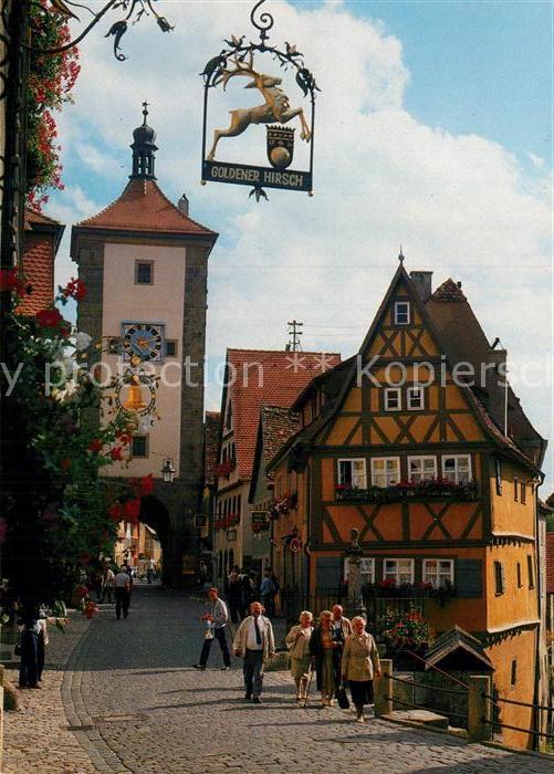 Rothenburg Tauber Ploenlein Fachwerk