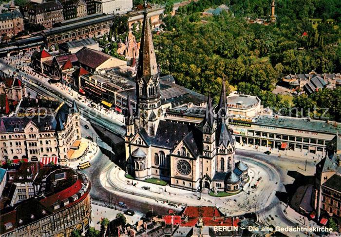 BERLIN  CITY Fliegeraufnahme alte Gedaechtniskirche
