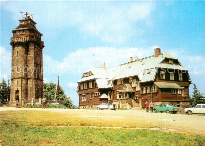 Auersberg Wildenthal Aussichtsturm Berghotel