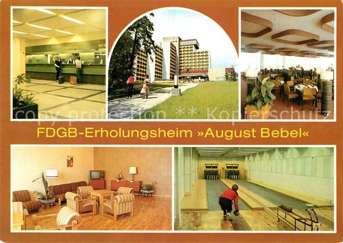 Friedrichsroda Erholungsheim August Bebel Kegelbahn