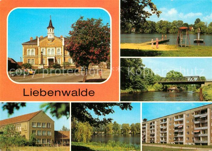 Liebenwalde Rathaus Marktplatz Freibad am Muehlensee Vosskanal Werner-Seelenbind
