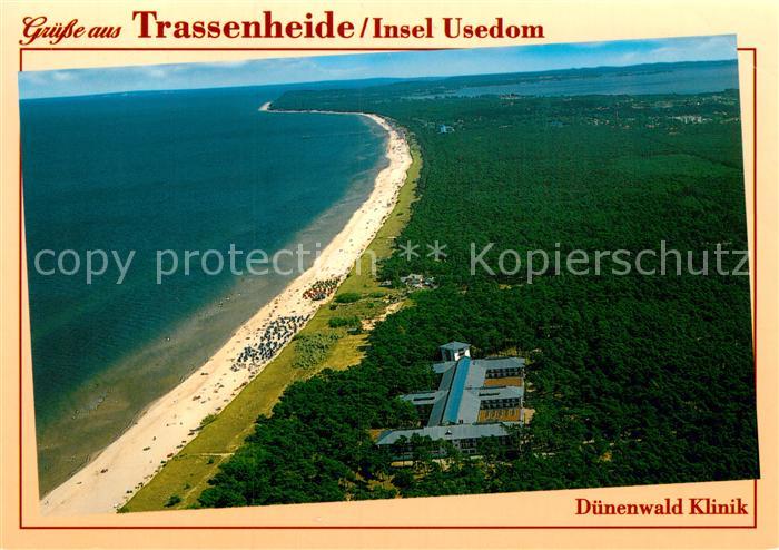 Trassenheide Usedom Fliegeraufnahme Duenenwald Klinik