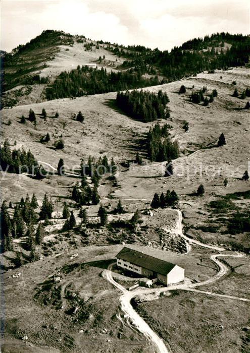 Steibis Fliegeraufnahme Skiheim Pension Hoermoos