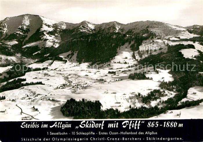 Steibis Fliegeraufnahme Skidorf Alpenhof Hochgrat