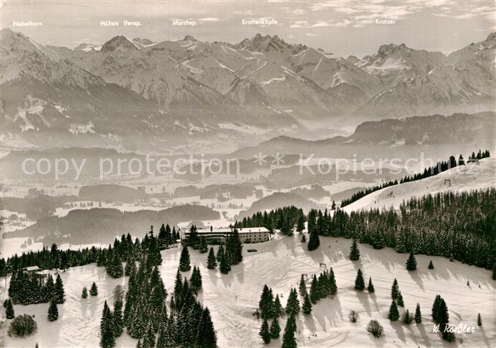 Sonthofen Oberallgaeu Fliegeraufnahme Sporthotel Allgaeuer Berghof