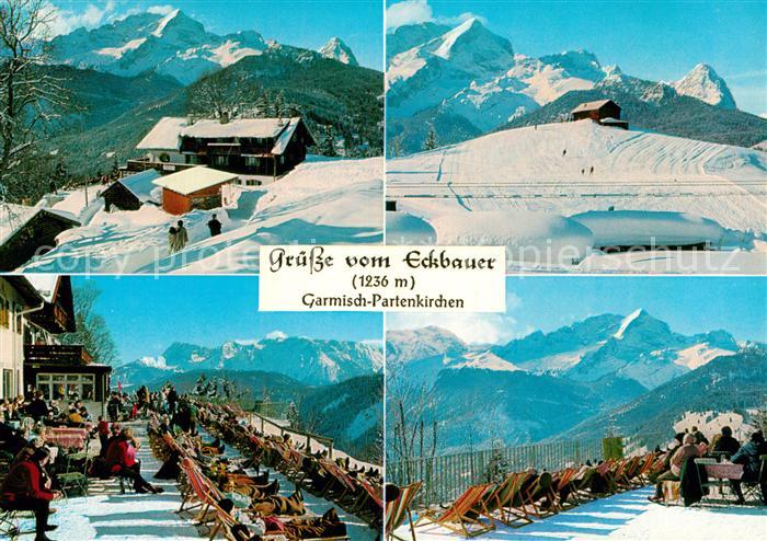 GARMISCH-PARTENKIRCHEN Bayern Eckbauer im Winter Skigebiet