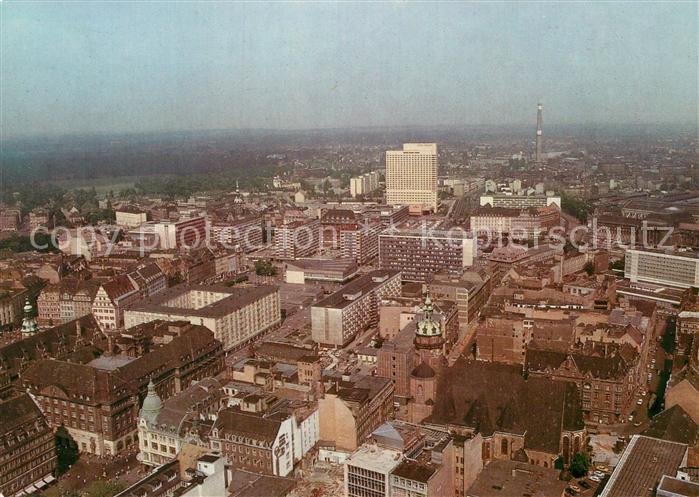 LEIPZIG Sachsen Fliegeraufnahme Messestadt