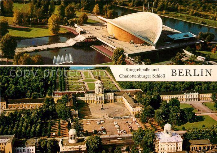 BERLIN  CITY Fliegeraufnahme Kongresshalle und Charlottenburger Schloss