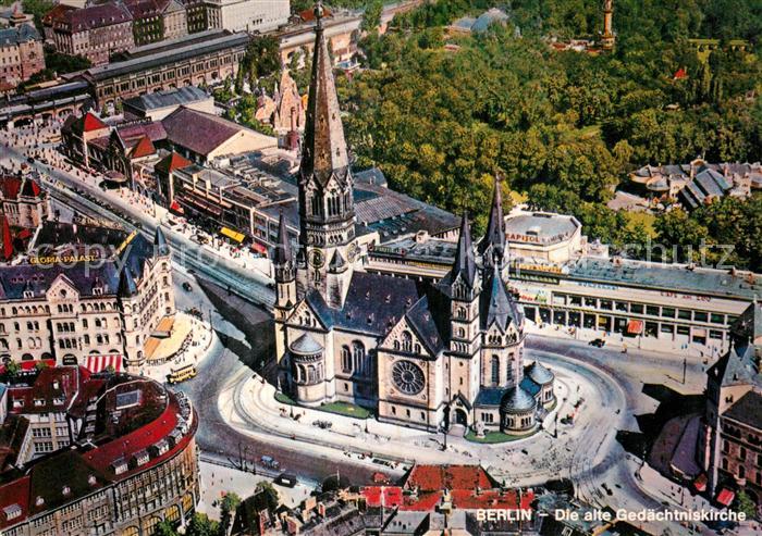 BERLIN  CITY Fliegeraufnahme alte Gedaechtniskirche