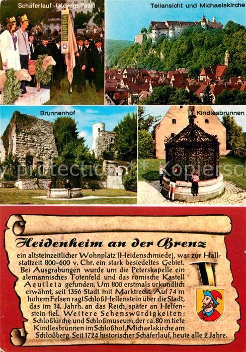 Heidenheim Brenz Schaeferlauf Michaeliskirche Brunnenhof Kindlesbrunnen