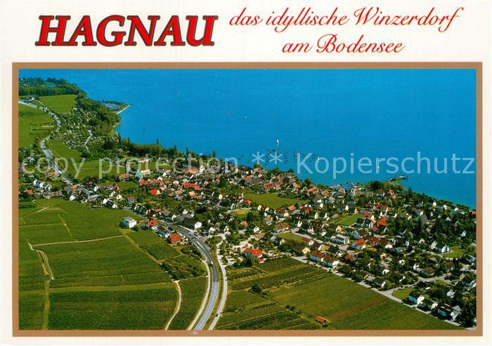 Hagnau Bodensee Fliegeraufnahme Winzerdorf